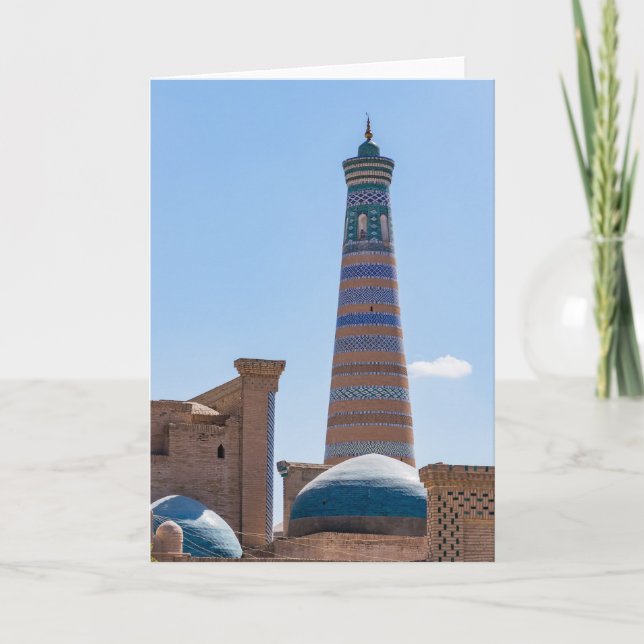 Khiva, Uzbekistan - Islam Khodja Minaret Card (Front)
