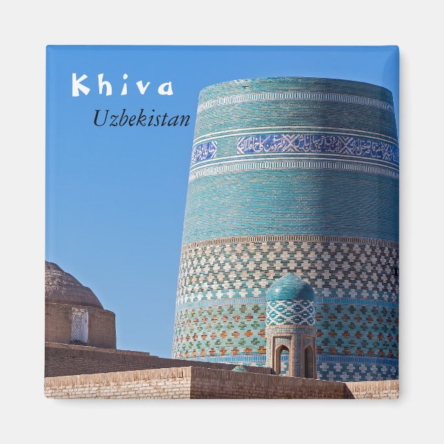 Khiva, Uzbekistan - Islam Khodja Minaret Magnet (Front)