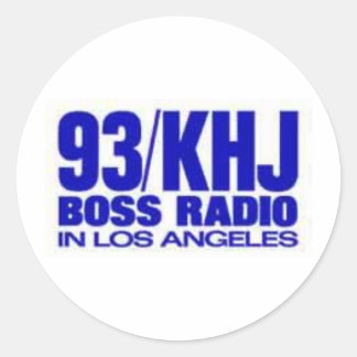 KHJ - 93-KHJ CLASSIC ROUND STICKER