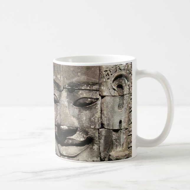 Khmer Stone Face ... Bayon Temple, Cambodia Coffee Mug (Right)