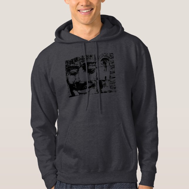 Khmer Stone Face ... Bayon Temple, Cambodia Hoodie (Front)