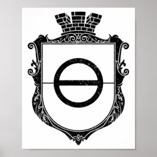 Khmut Ukraine Arms Flag Donetsk Oblast  Poster