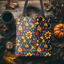 Khokhloma Twist Floral Traditional Folk Art