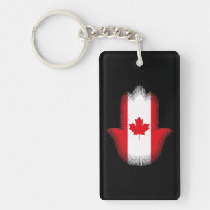 KHOMSSA With Canadian flag Keychain