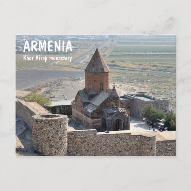 Khor Virap monastery in Armenia Postcard (Front)