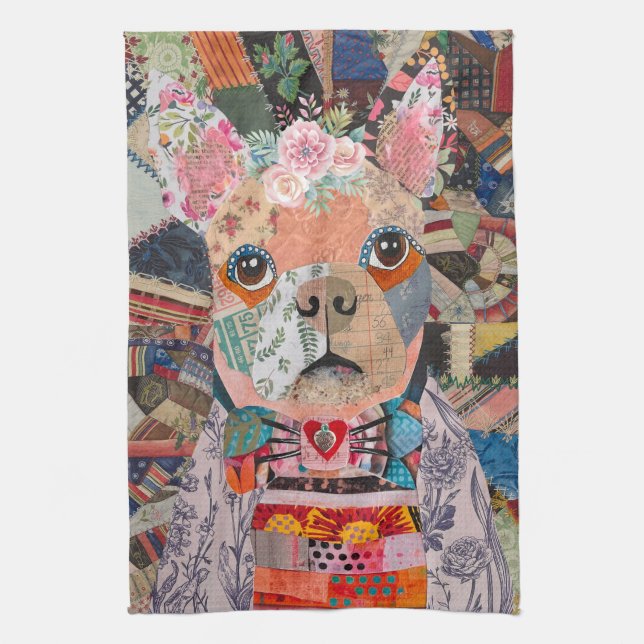 KHS Boston Terrier Mixte Média Chien Serviette de  (Vertical)