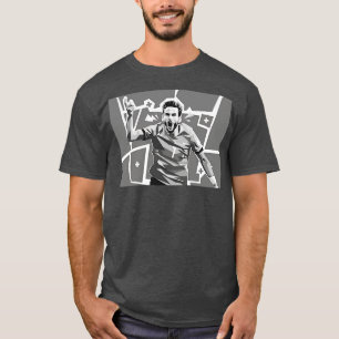 Khvicha Kvaratskhelia en niveaux de gris TShirt