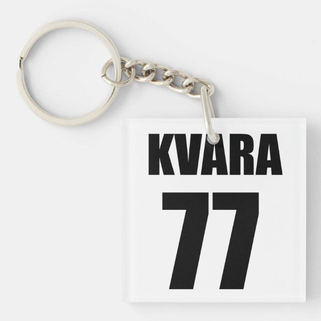 Khvicha Kvaratskhelia Keychain (Front)