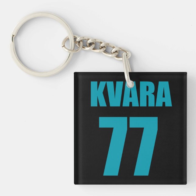 Khvicha Kvaratskhelia Keychain (Front)