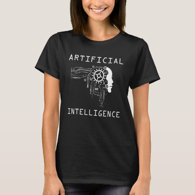KI developer - artificial brain, artificial intell T-Shirt (Front)