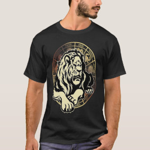 Ki Distressed Leo day July August Costume Zodiac L T-Shirt