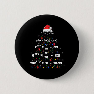 Ki Math Teacher Christmas Matching Costume Math Lo 2 Inch Round Button