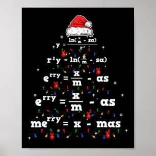 Ki Math Teacher Christmas Matching Costume Math Lo Poster