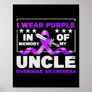 Ki Purple Ribbon Overdose Awareness Month Costume  Poster
