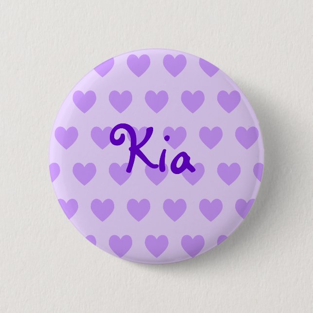 Kia in Purple 2 Inch Round Button (Front)