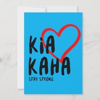 kia kaha stay strong card