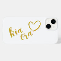 KIA ORA GOLD SCRIPT KIWI NEW ZEALAND NZ MAORI