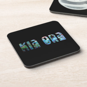KIA ORA KIWI GREETING STONE COASTER