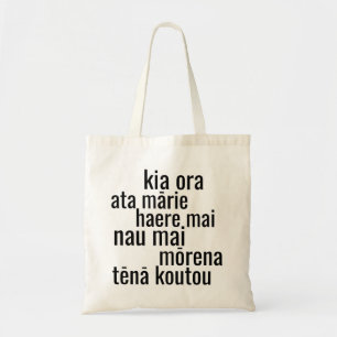 KIA ORA NZ MĀORI KIWI GREETINGS NEW ZEALAND  TOTE BAG