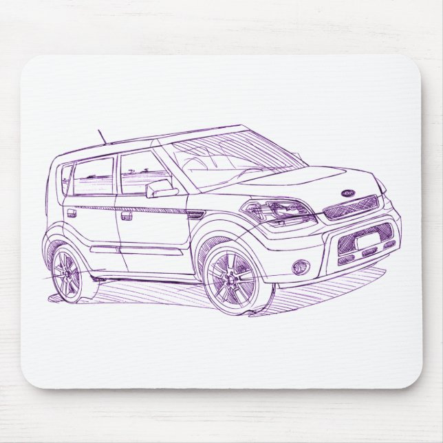 Kia Soul 2008+ Mouse Pad (Front)