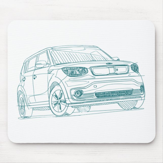 Kia Soul EV 2015 Mouse Pad (Front)