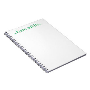 ...kiam subite... notebook