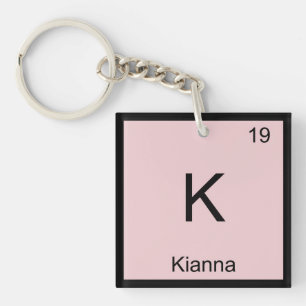 Kianna Name Chemistry Element Periodic Table Keychain