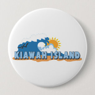 Kiawah Island. 4 Inch Round Button