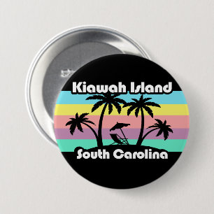Kiawah Island South Carolina 3 Inch Round Button