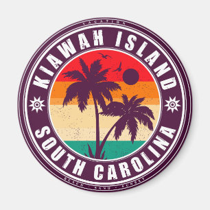 Kiawah Island South Carolina Vintage 60s Souvenirs Magnet