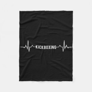 Kick-boxing Heartbeat Kickboxing Boxing Pion Fleece Blanket
