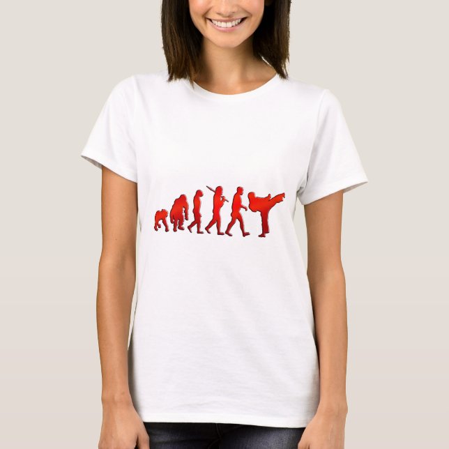 Kick boxing Mixed Martial Arts Artists Evolution T-Shirt (Front)