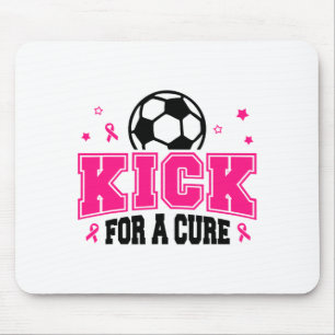 Kick For A Cure Soccer Breast Cancer Awareness Pin Mouse Pad
