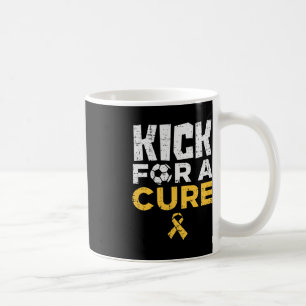 Kick For A Cure Soccer Childhood Cancer Awareness  Coffee Mug