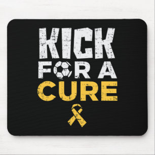 Kick For A Cure Soccer Childhood Cancer Awareness  Mouse Pad