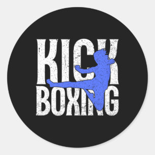 Kick In Kickboxing  Classic Round Sticker