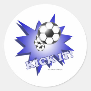 Kick It! Classic Round Sticker