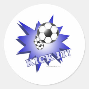 Kick It! Classic Round Sticker