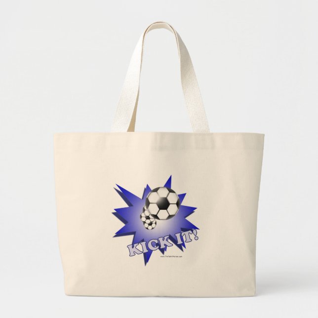 Kick It! Large Tote Bag (Front)