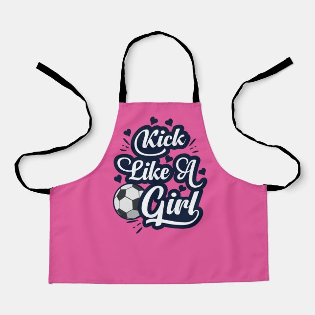 Kick Like A Girl Apron (Front)