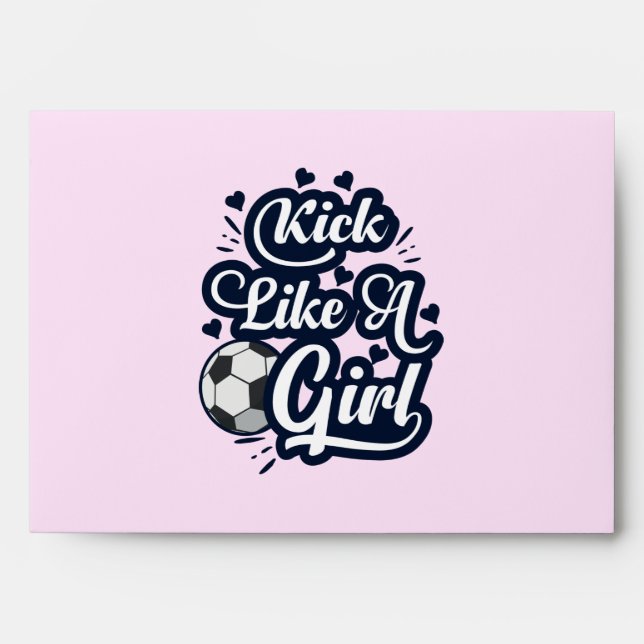 Kick Like A Girl Envelope (Front)