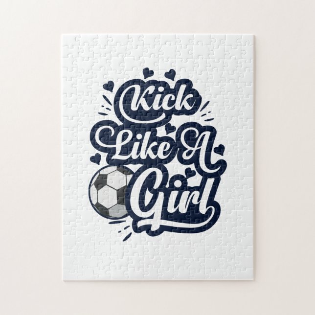 Kick Like A Girl Jigsaw Puzzle (Vertical)
