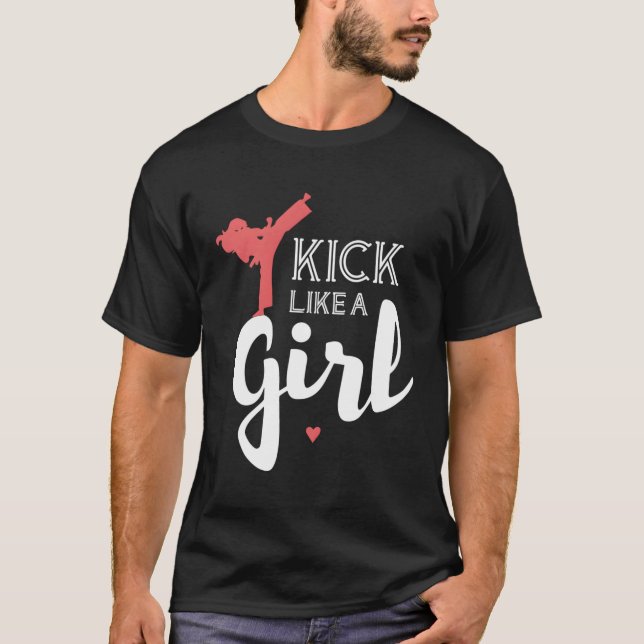 Kick Like A Karate Fight Sport T-Shirt (Front)