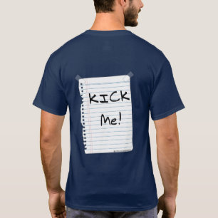 Kick Me Sign Basic Dark T-Shirt