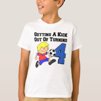 Kick Out Of Turning 4 Soccer Player