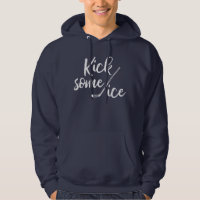 Kick Some Ice Funny Hockey Pun