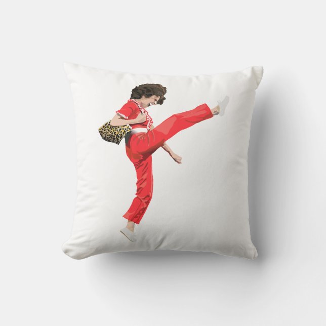 Kick Throw Pillow (Front)