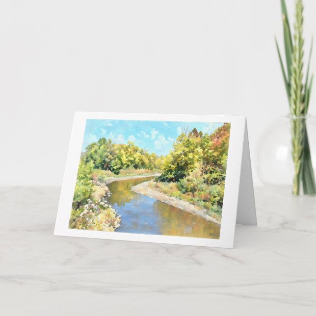 Kickapoo Creek Near Pottstown Road  Card (Front)
