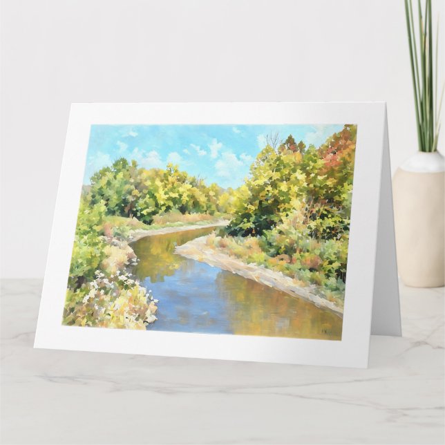 Kickapoo Creek Near Pottstown Road  Card (Front)