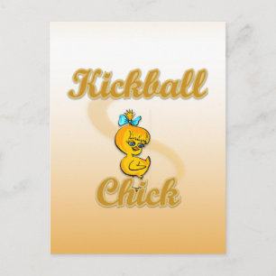 Kickball Chick Postcard
